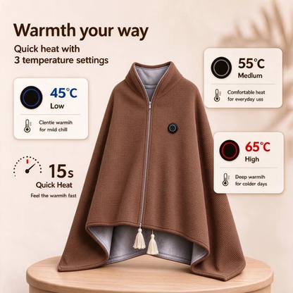 🔥Xmas Mega Sale🔥Portable Heated Blanket Shawl