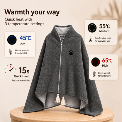 🔥Xmas Mega Sale🔥Portable Heated Blanket Shawl