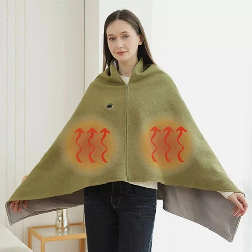 🔥Xmas Mega Sale🔥Portable Heated Blanket Shawl