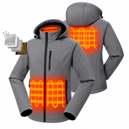 ❄️ Women's 4-Zone Heated Hooded Jacket 🔥 | Rechargeable Battery Included, Wind & Water-Resistant Warm Winter Coat ❤️