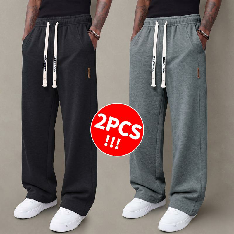 Men’s casual pants —loose straight-leg