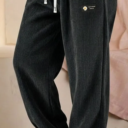 💥Women's Solid Plain Corduroy Straight Leg Bottoms
