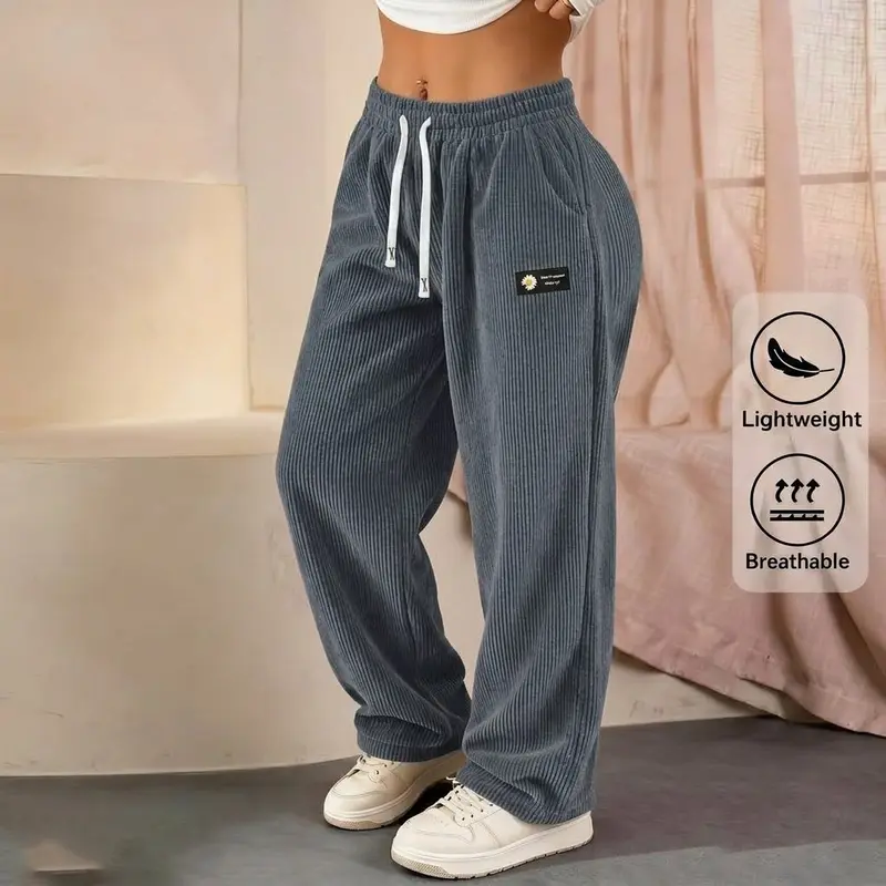 Grey corduroy trousers