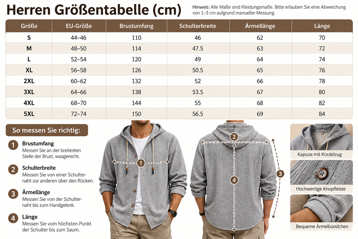 🍂 Men's Casual Hooded Button-Up Shirt | Lightweight, Breathable & Comfortable Long Sleeve Shirt for Everyday Wear 👕