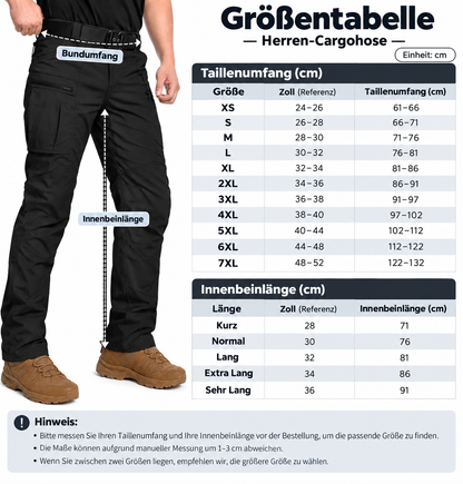 Men's Ripstop Water-Resistant Tactical Cargo Pants